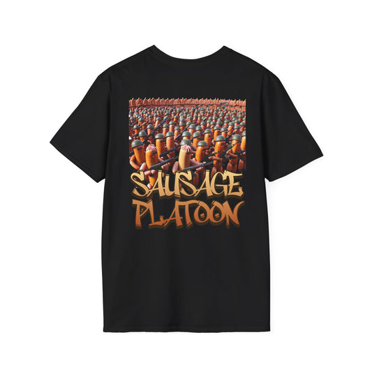 'Sausage Platoon' Triggered Tee Black