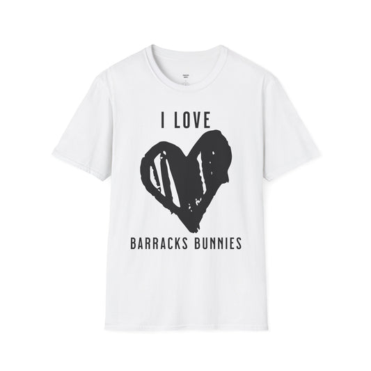 'I love Barracks Bunnies' Triggered Tee White
