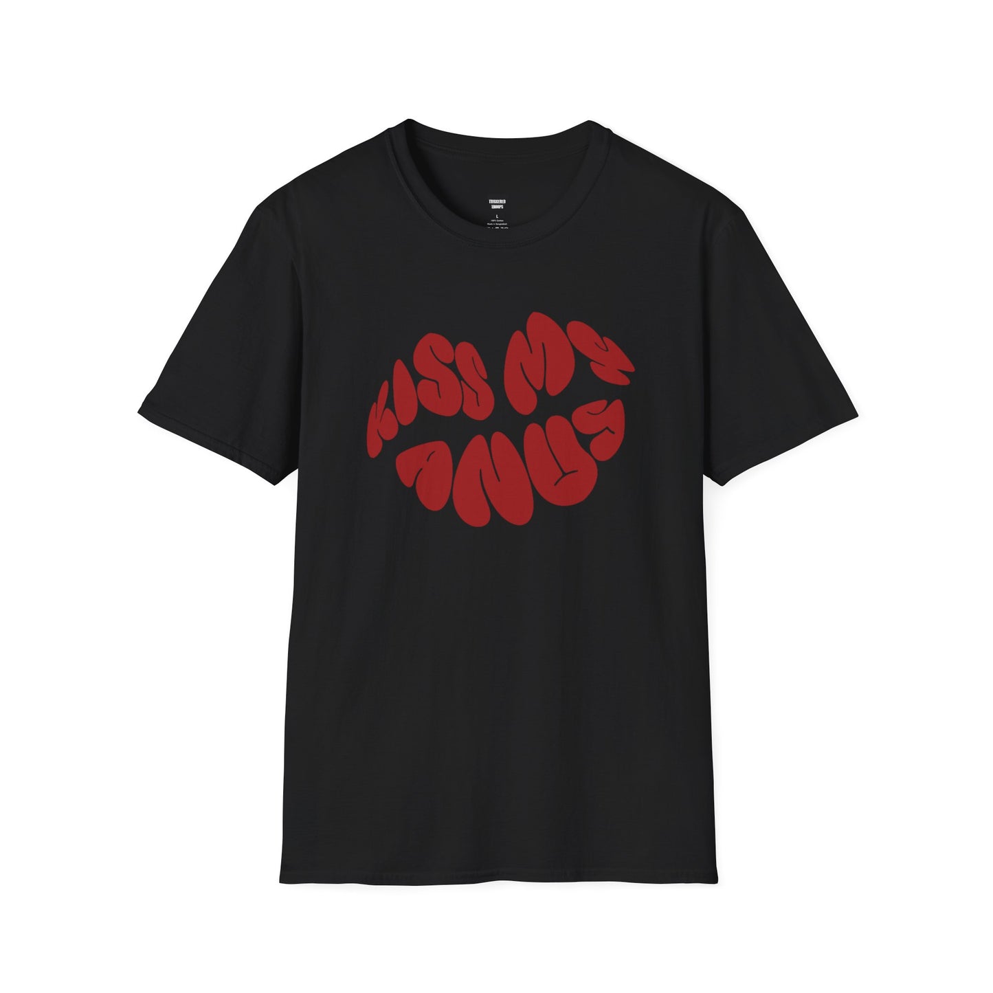 'Kiss My' Triggered Tee Black