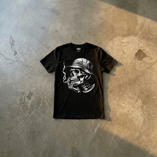'We All Gotta Die Some Day' Triggered Tee Black