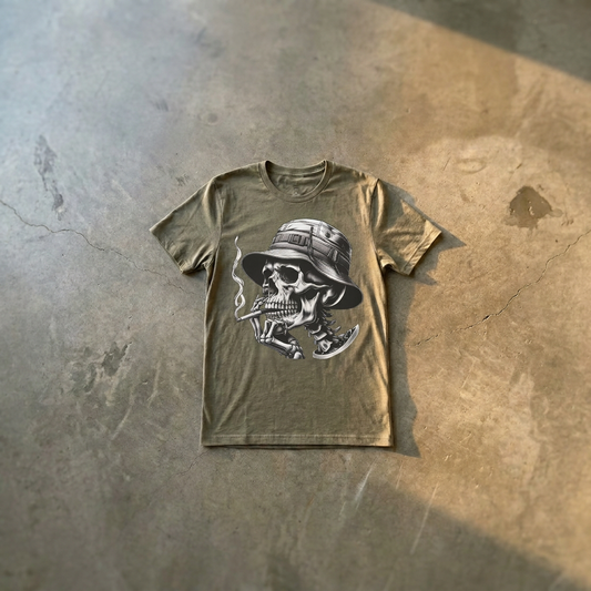 We All Gotta Die Some Day' Triggered Tee Military Green