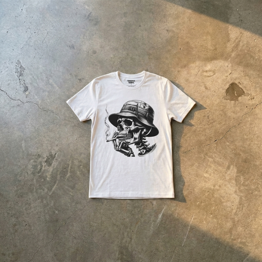 'We All Gotta Die Some Day' Triggered Tee White